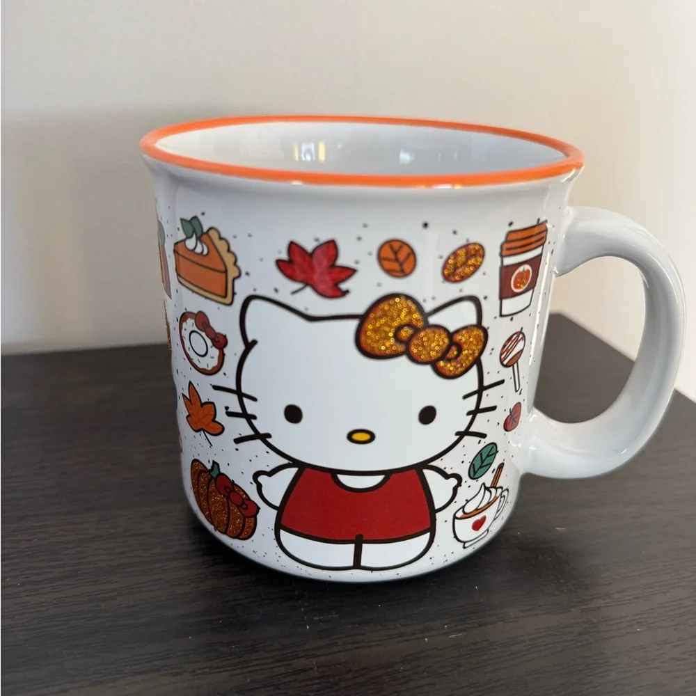 ❌SOLD! ❌ Hello Kitty Autumn Mug - White and Orange - Picture 2 of 4